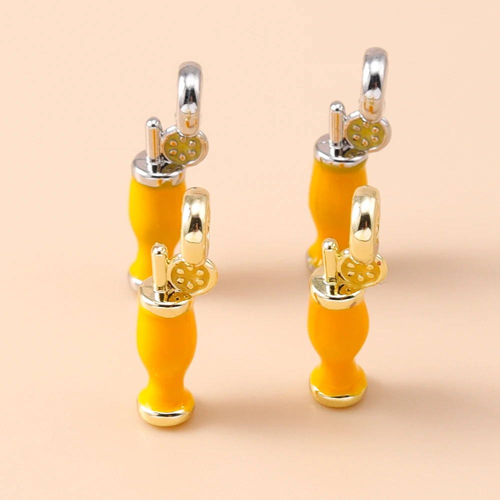 Leslie 5 Stück Niedliche Sommer-Frucht-Zitronensaft-Anhänger-Perlen für Marken-Sterling-Silber-Armbänder, Halsketten, DIY-Schmuckherstellung – Detail 6