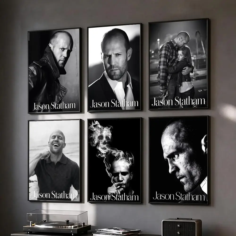 actor Jason Statham Poster Poster HD Printing Vintage Luxe Home Decor Wall Art for the Living Rooms Entryways Gift