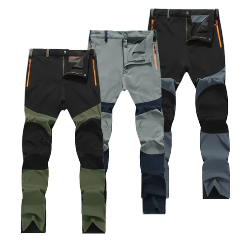 Imagen 1 del producto TRVLWEGO, pantalones de senderismo de verano para hombre, pantalones de pesca, senderismo, secado rápido, viajes al aire libre, tela elástica, ropa de ciclismo y Camping