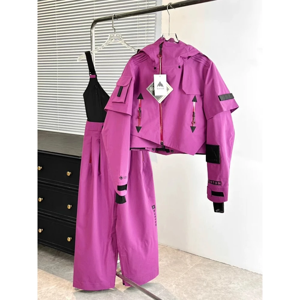 Snowboard Jacket Gore Tex Waterproof - ชุดสโนว์บอร์ดสีแดงรุ่นลิมิเต็ดเอดิชั่นของแบรนด์ Burton | ชุดเสื้อแจ็คเก็ตสกี GORE-TEX แบบ