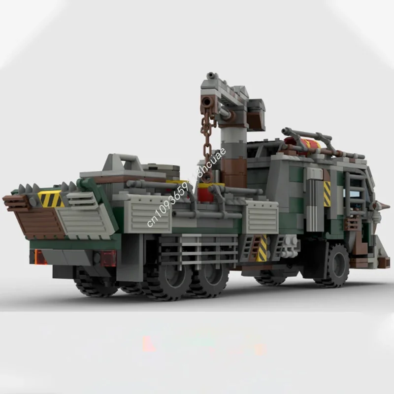 

1234 шт. MOC Апокалиптический автомобиль-транспортер в стиле Апокалипсис, строительные блоки для подростков, рождественская игрушка в подарок, коллекционер для взрослых, детский