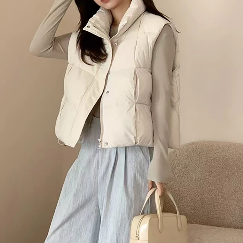 Veste ample en coton pour femme, nouvelle édition coréenne, couleur unie, sans décoration, automne/hiver 2025