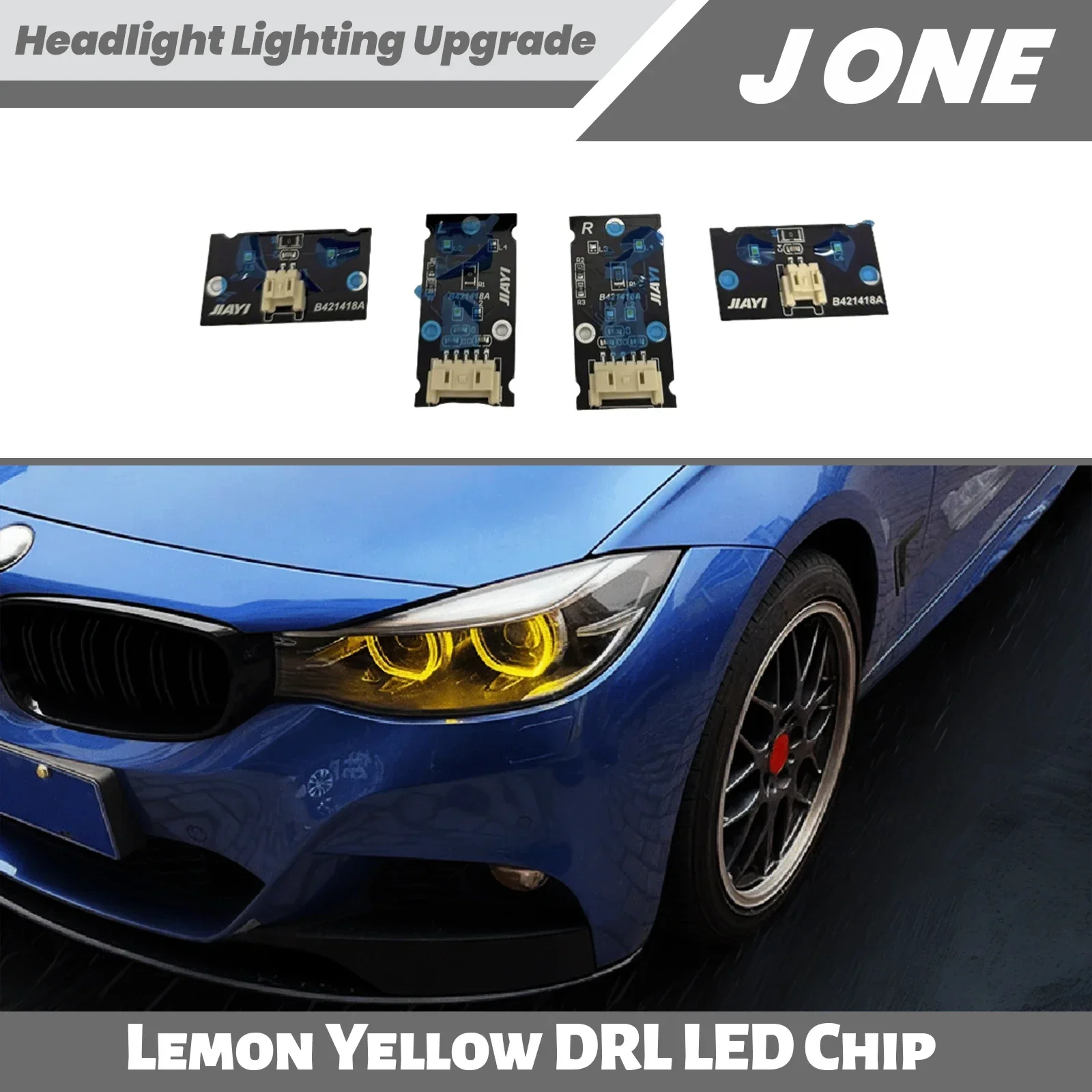 DRL LED Light Chip for BMW 3 Series GT F34,Yellow Source Module Fits 2013-2019 OEM Adaptive LED Headlight Upgrade