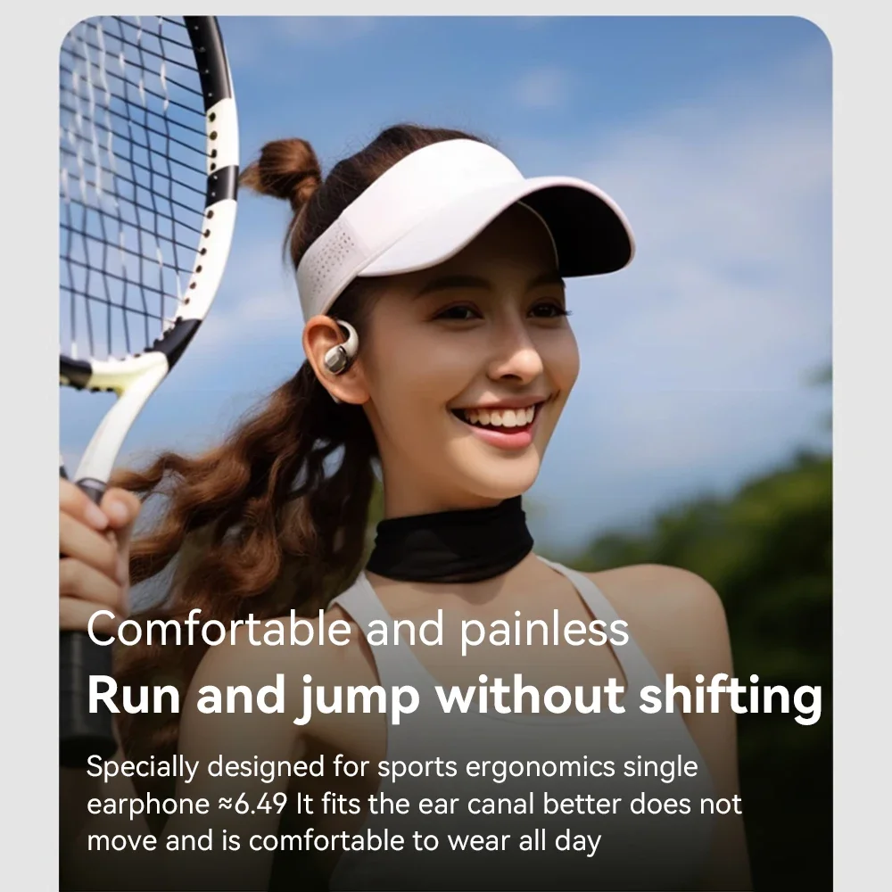 ワイヤレスヘッドセット骨伝導イヤホンオープンイヤースポーツ Bluetooth ヘッドフォン HiFi ステレオノイズリダクションイヤフォンマイク付き