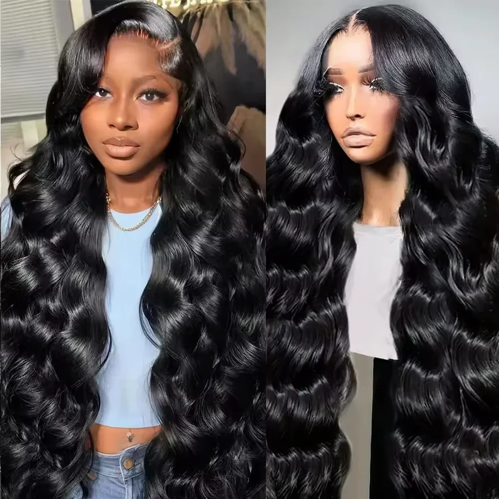 

200 Плотность HD Парики из натуральных волос на кружеве 13x4 13x6 Объемная волна HD Парики из натуральных волос на кружеве Предварительно выщипанные волосы для женщин 42 дюйма