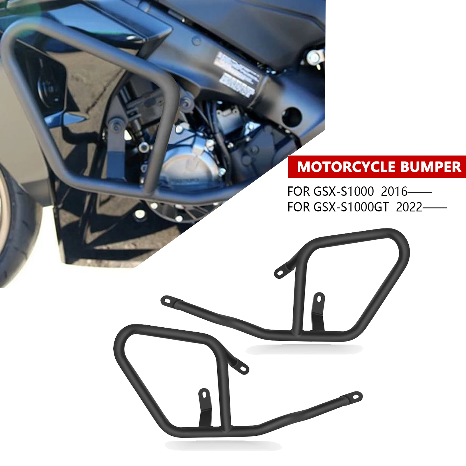 

For GSX-S1000 GT 2024 GSX S 1000 2016-2024 Motorcycle Accessories Engine Protective cover Guard Bar Anti-drop Bar Bumper