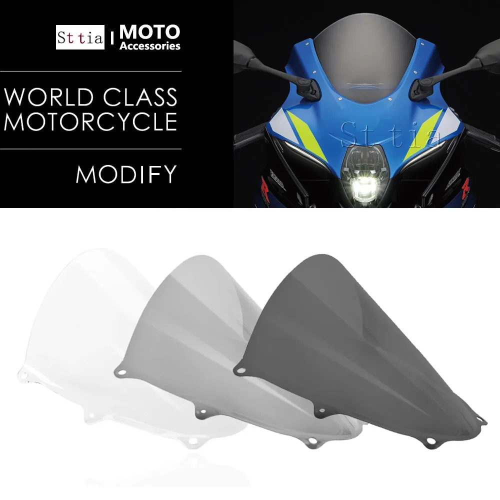

17-24 GSX-R1000 Windshield Windscreen For Suzuki GSXR1000R GSXR1000 GSX-R GSXR 1000 K17 L7 2017-2024 Wind Touring Visor Viser