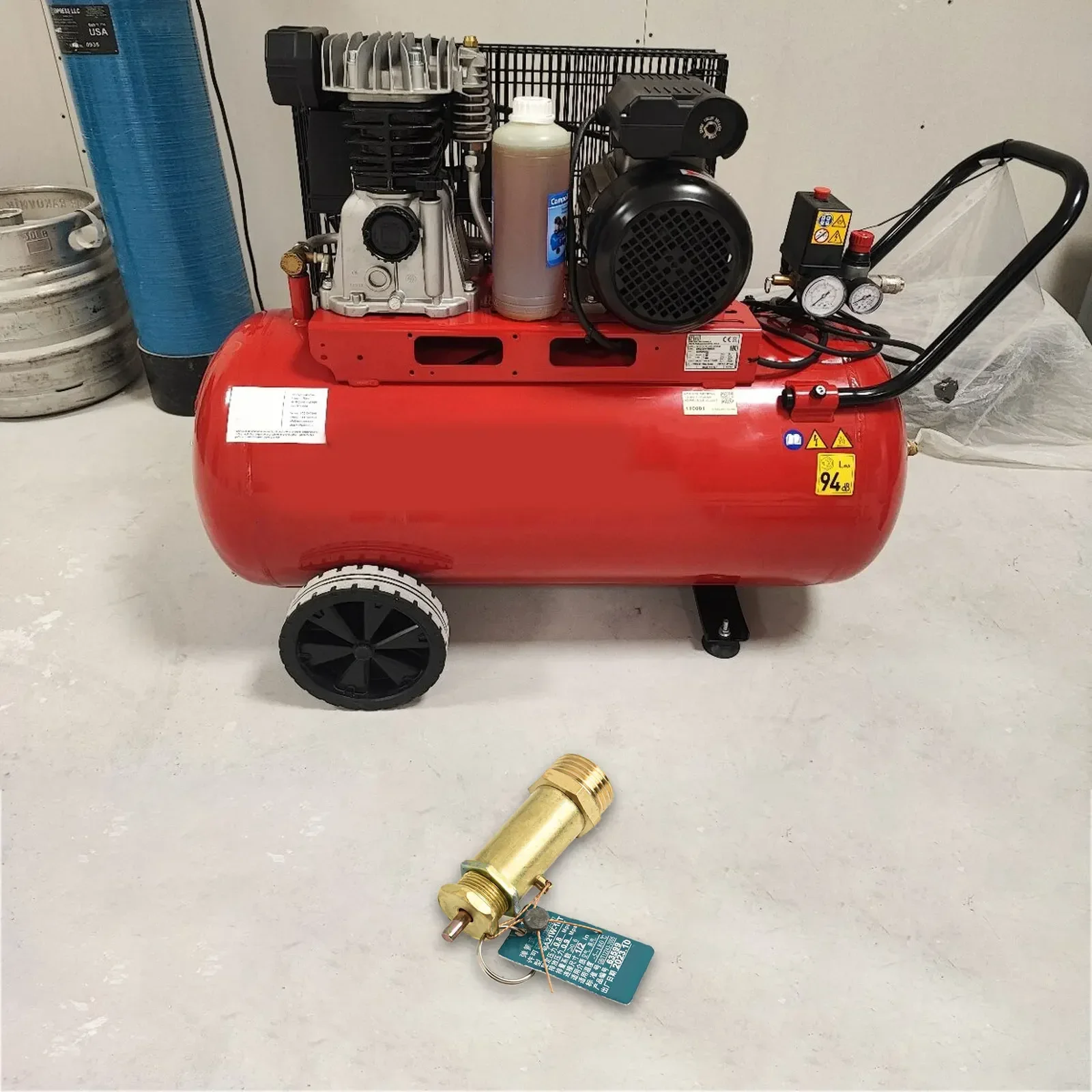12 For BSP Threaded Brass Air Compressor Pressure Relief Valve for Secondary Protection of Air Compressors in Industry