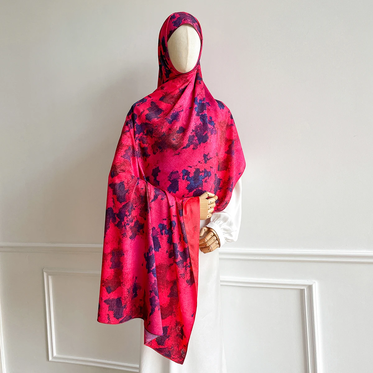 70*180cm mujeres Hijab bufanda Jacquard envoltura musulmana Ramadán Islam pañuelo de invierno Hijabs turbante pañuelo