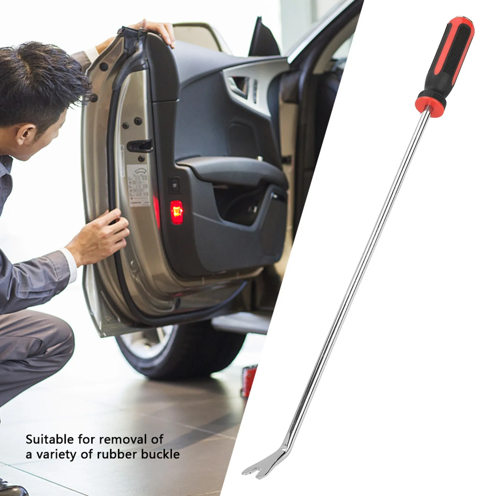 Car Door Buckle screwdriver Car Door Repair Buckle Trim Screwdriver Removal Pliers Tool(long type)