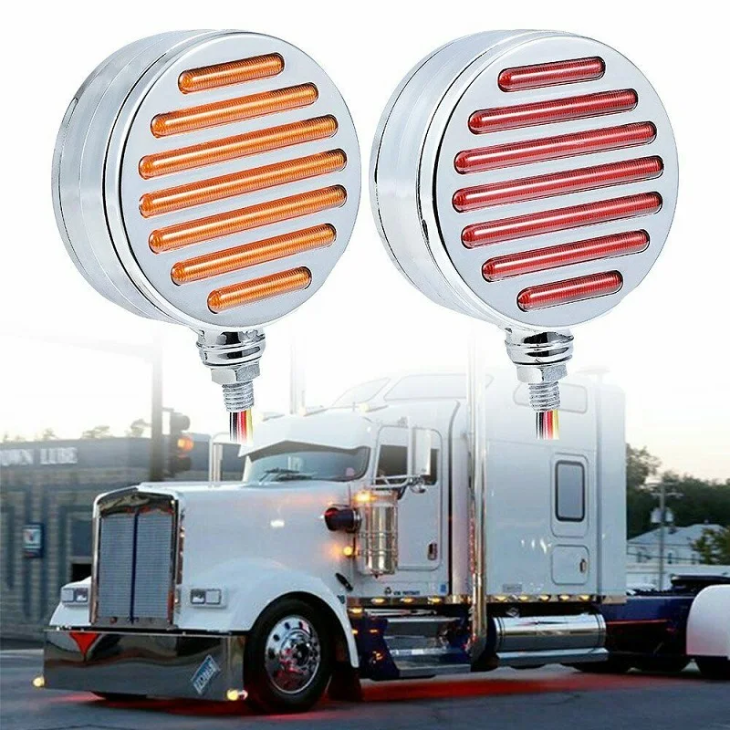 2pcs 12V 98-LED Side Marker Light Double Face Light  4