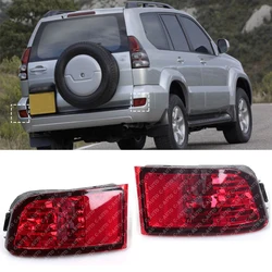 For Toyota Land Cruiser Prado 120 series GRJ120 TRJ120 FJ120 2002 - 2009 AUto Tail Light Rear Bumper Fog Light Red Without Bulb