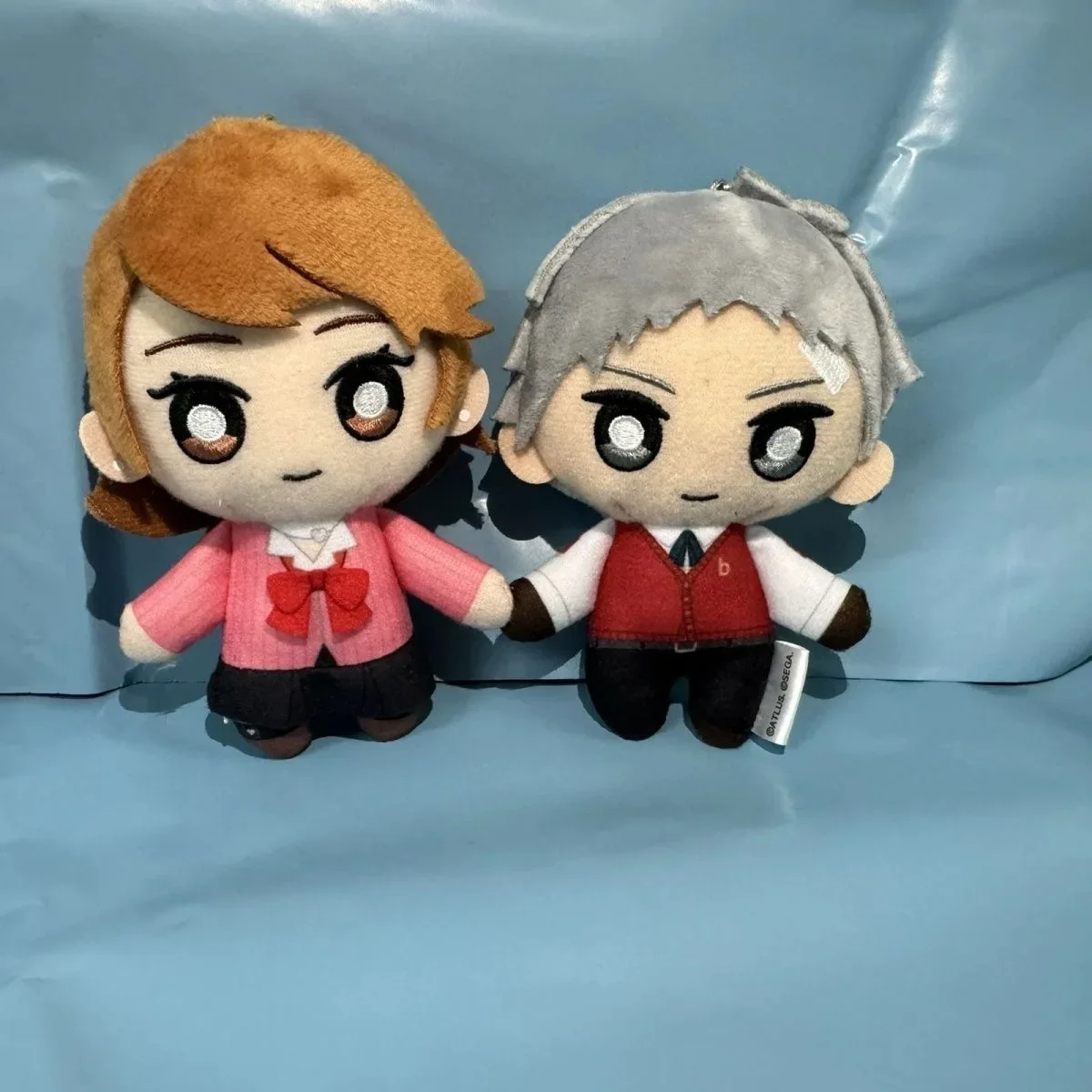 Yukari Takeba Takeba Yukari Sanada Akihiko Sanada P5 P3 Anime peluches rembourrage en coton 10CM peluche poupée pendentif sac à dos porte-clés