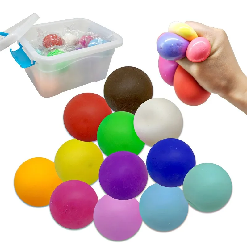 2Pcs Color Random Ultralight Clay Unstuck Balls Kneading Fun Squeeze Slow Rebound Color Changing Flour Vent Balls