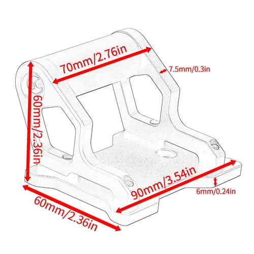 Imagen 2 del producto New2024 para CFMOTO 450MT 450 MT 2025 accesorios de motocicleta CNC aluminio GPS soporte de teléfono soporte de navegación nuevo soporte de extensión