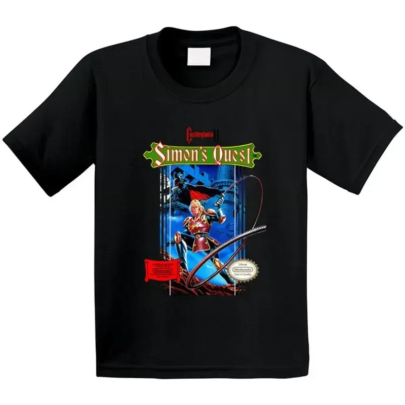 Simon's Quest Castlevania 2 Box Art Cool Fun Kids T Shirt