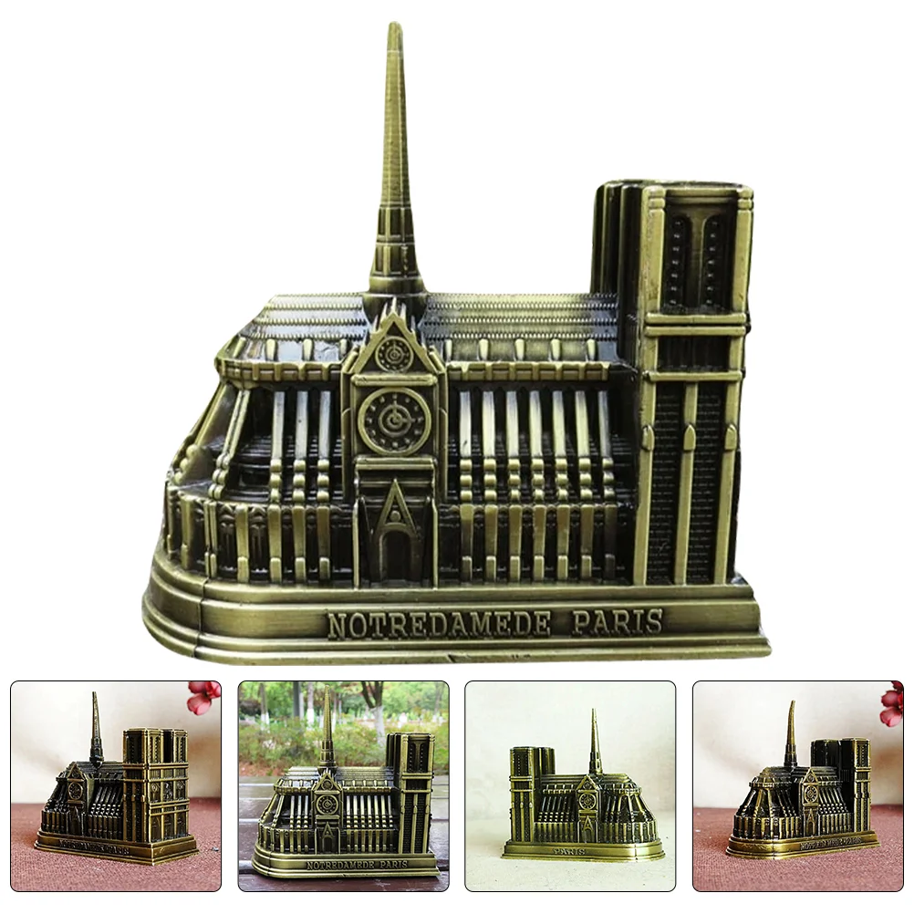 Dame De Popular Decoration Metal Famous Building Model Decorate Creative Alloy Decorative Restaurant