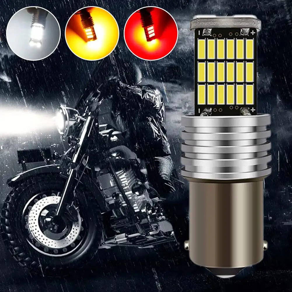 Car Tail Bulb T15 1156 Ba15s P21w W16w 45smd 4014 Led Auto Part Backup Motorcycle Lamp Reverse 7440 Lamp Light Signal Brake T8w2