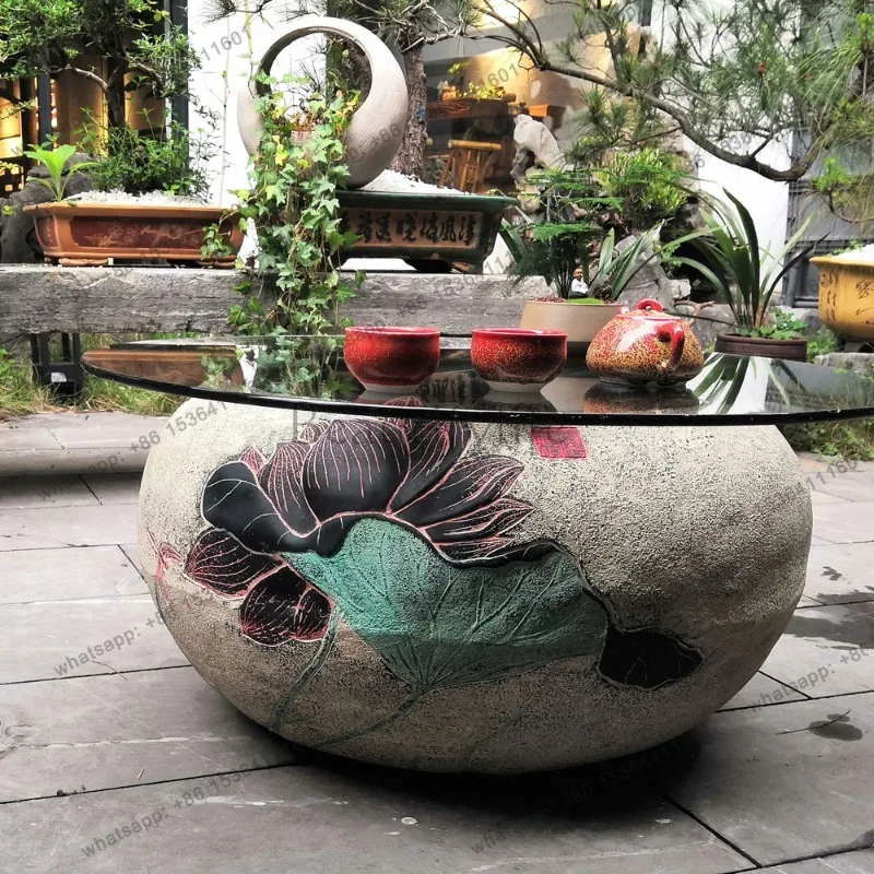 Juego de Muebles de Jardín Retro de Lujo LJY, Impermeables, Estilo Nórdico, para Exteriores, Gazebo, Giardino, Arredo