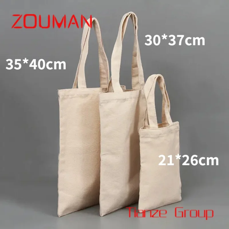 Sac fourre-tout en toile de coton avec logo, sac à provisions, impression personnalisée, breloque à la mode