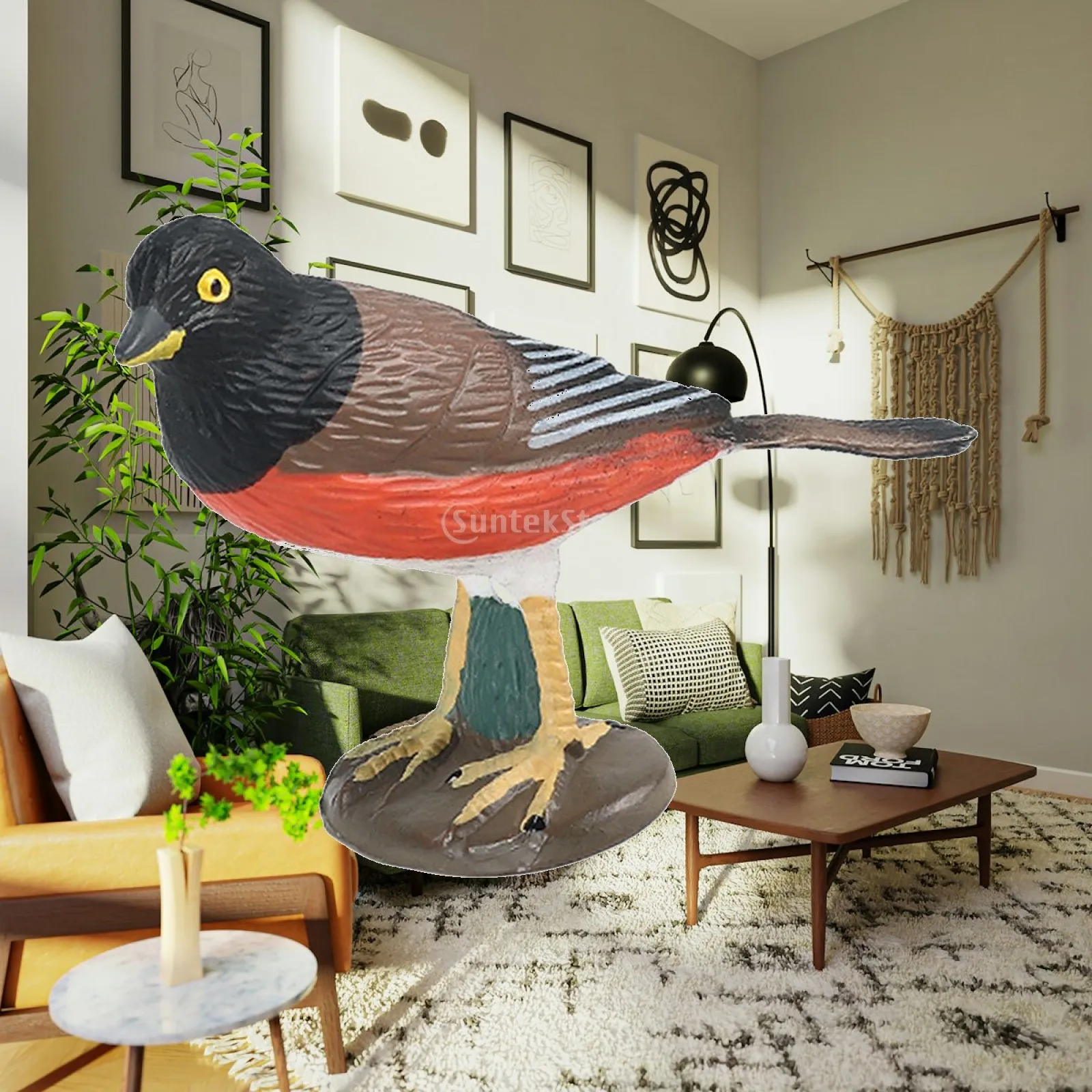 Bird Figurine Ornament Educational Learning Toys Lovely Sculpture for Garden