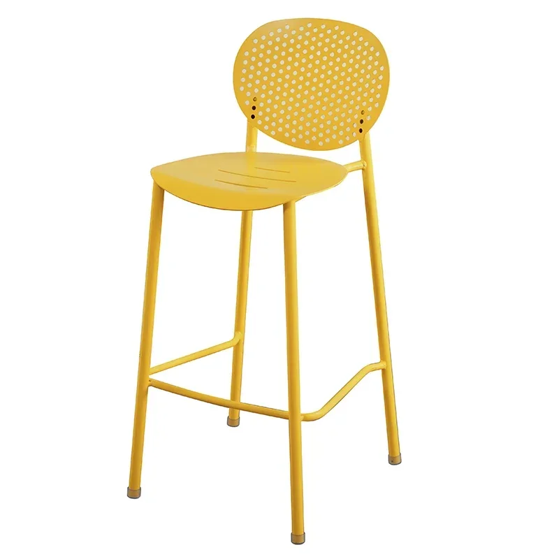 Industrial Relaxing High Chairs Backrest Ergonomic Creative Single Modern Bar Chairs Island Metal Tall Sillas De Bar Furniture