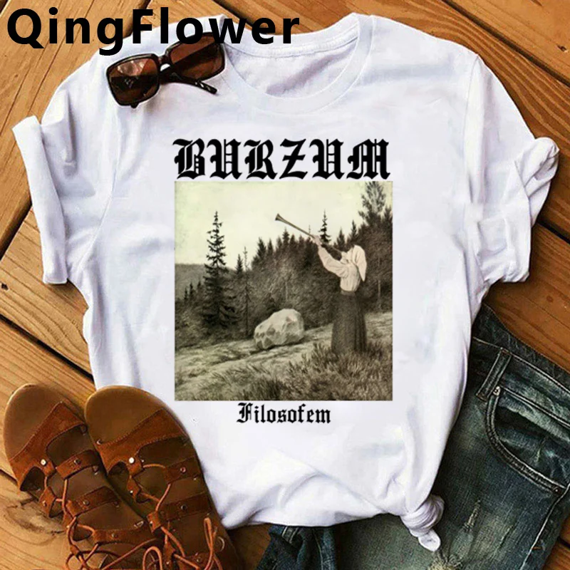 Burzum t shirt t-shirt men casual streetwear 2022 funny t-shirt streetwear aesthetic