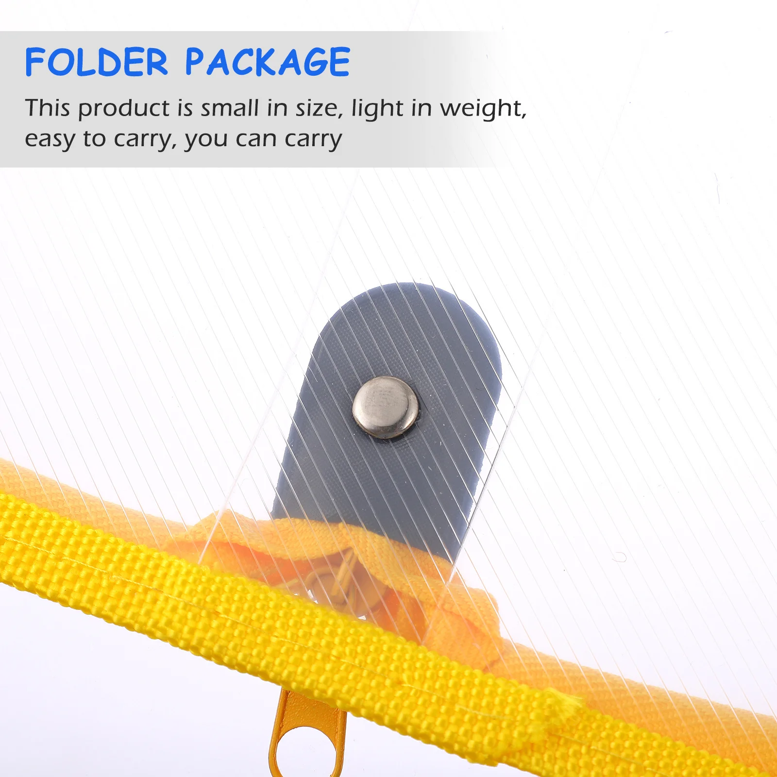 

Document Folder Zipper File Package Documents Bag Subject Organizer Pouch Stationery Yellow Travel