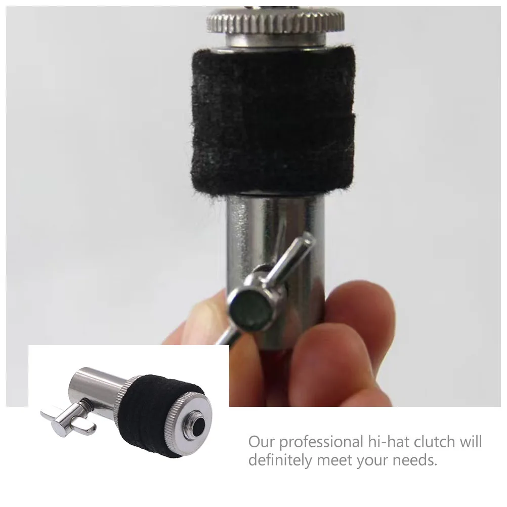 

Hats Pedal Clutch Percussion Accessories Alloy Drum Hi-Hat Parts Musical Instrument Silver Post