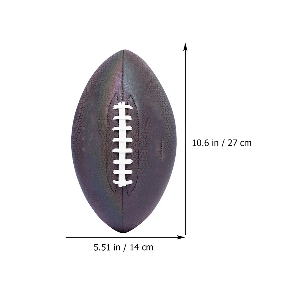 1 pezzo di pallone da rugby a fluorescenza, allenamento professionale, esercizio, competizione, accessorio, calcio, sport, regalo