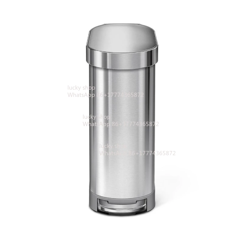 45 Liters Ultra-thin Garbage Pedal Trash Can Household Living Room Kitchen