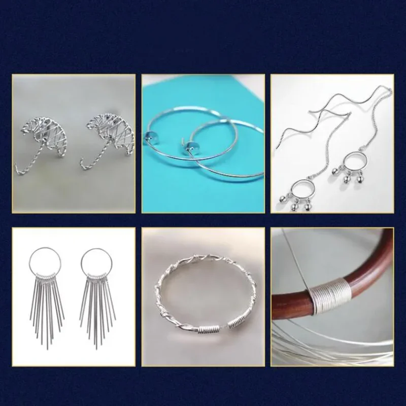 999 Pure Silver Wire For Jewelry Findings 0.2mm 0.3mm 0.4mm 0.5mm 0.6mm 0.7mm 0.8mm 0.9mm 1mm 1.5mm 2mm 2.5mm 3mm 4mm To 15mm