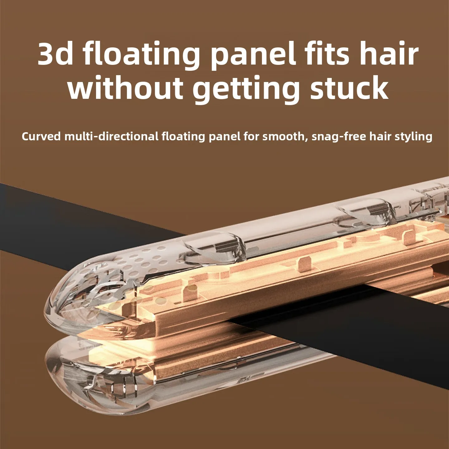 Ionic Curling & Straightening Flat Iron, 2-in-1 Hair Curler for Short Hair Bangs, Smooth Non-Damage Styling, Gift for Him Her