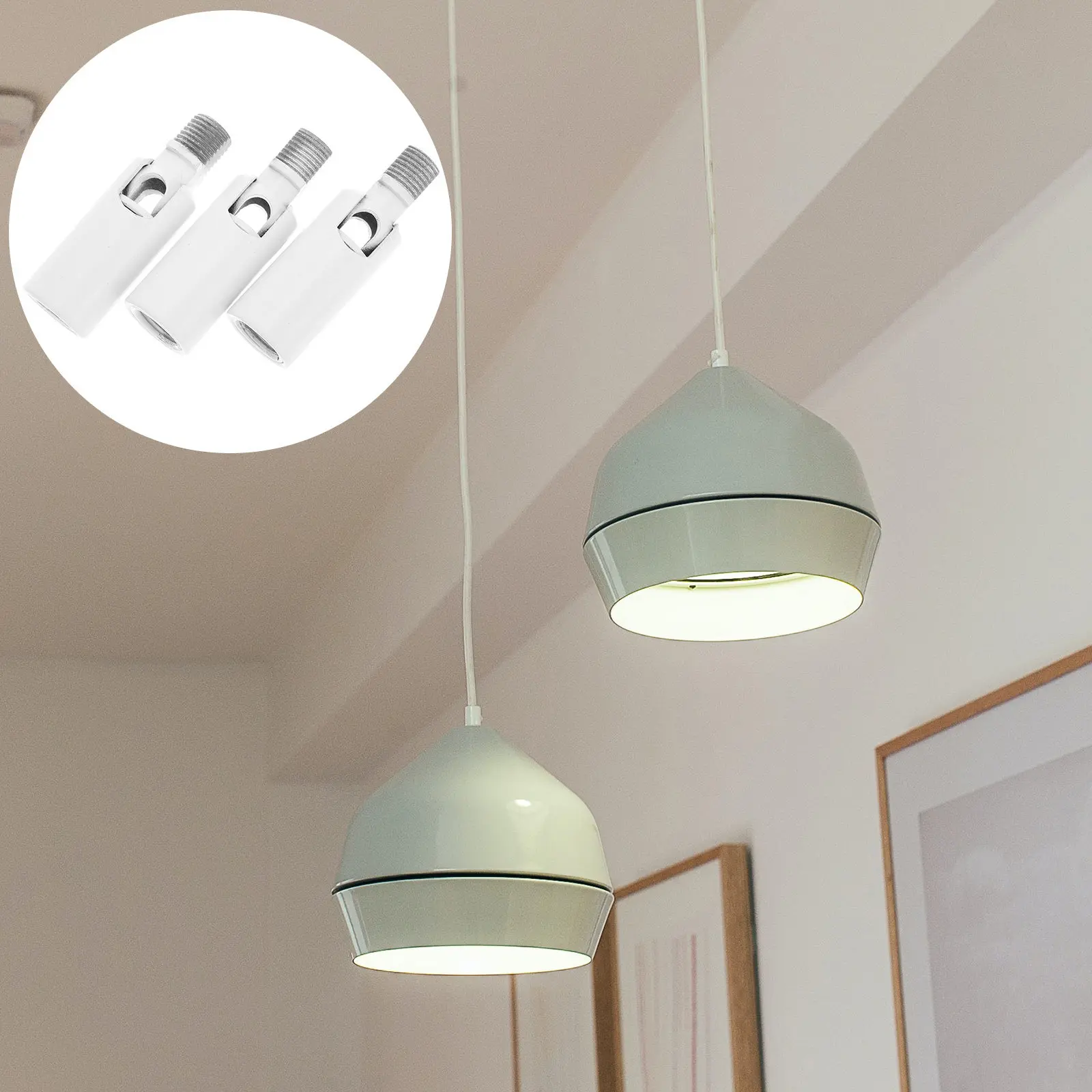 

6 шт. регулируемых металлических универсальных адаптеров-коннекторов для потолочных светильников, для декора своими руками, компактные соединители для ламп