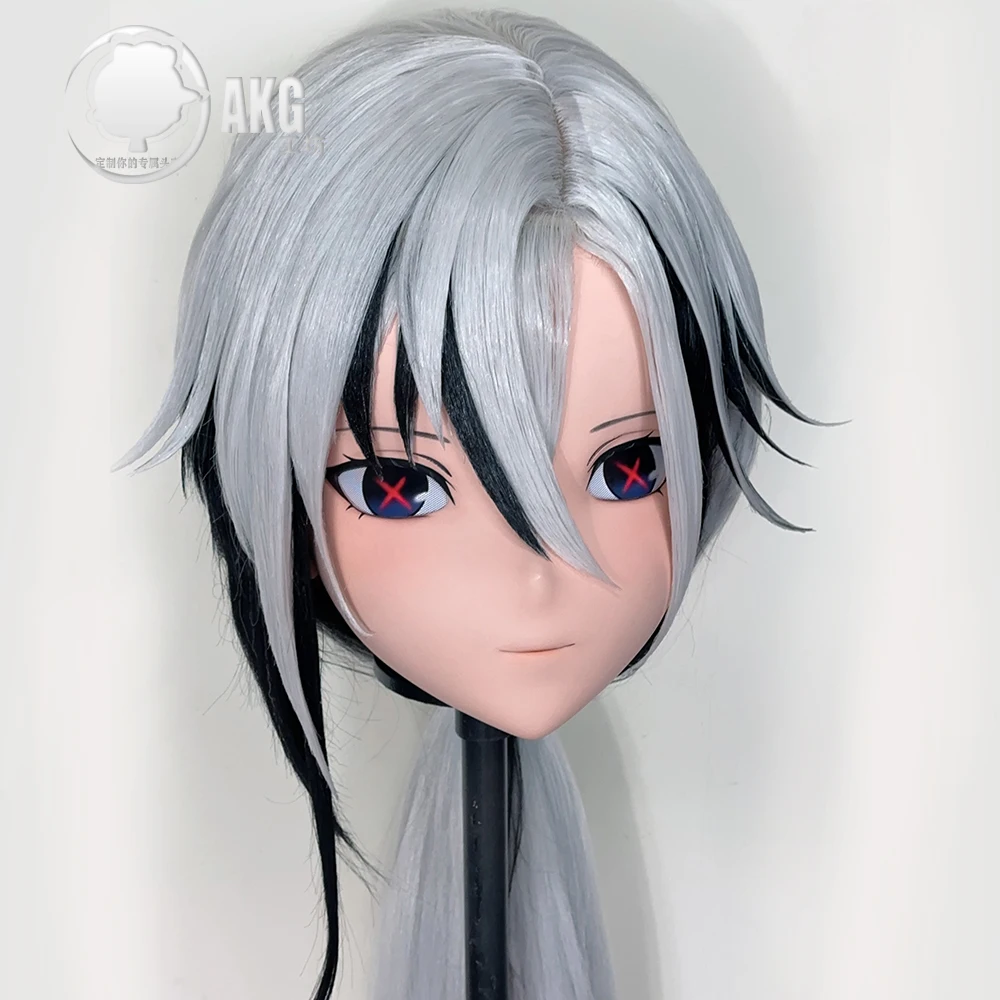 (AL226) Customize Character Crossdress Female/Girl Resin Half/Full Head With Lock Cosplay Japanese Anime Game Role Kigurumi Mask