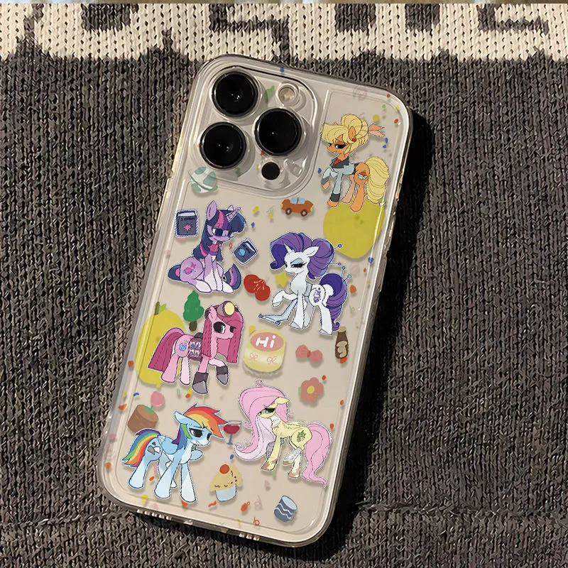 Cartoon kleine Einhörner niedlichen Pony Telefon Fall für vivo y28 v30e y75 y03 y36 y100 y17s y76 y22s y16 y50 y21 y20 v29 v23e v21e 5g