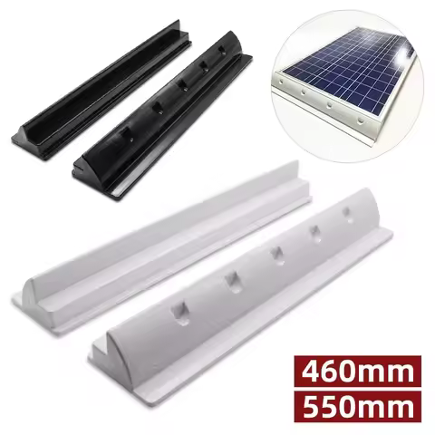 2 Piece/set ABS Solar Panel Spoiler Bracket Long Side Solar Mount Bracket UV Resistant for Caravan Boat Motorhome