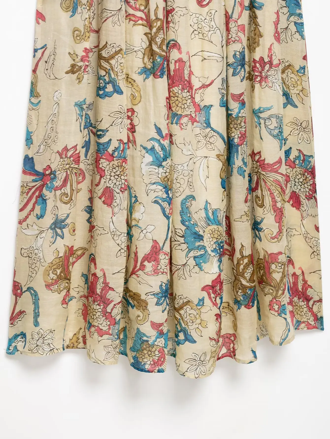 KONDALA Abito da donna con stampa vintage Cami Abito con volant con spalle scoperte 2025 Estate Autunno Moda Vacanza Picnic Incontri Abito casual