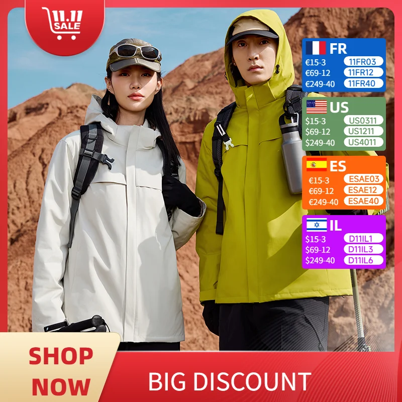 

Куртки для альпинизма на открытом воздухе для мужчин и женщин, верхняя одежда в одном стиле, новый стиль зимы 2025 года, персонализированная одежда на заказ