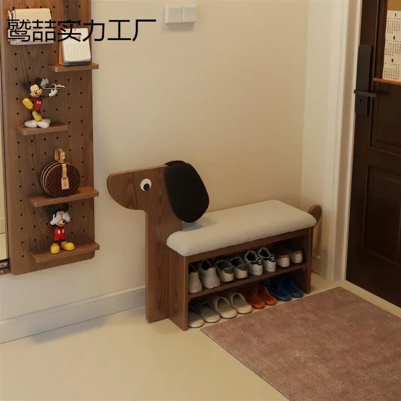 

Lazy sofa creative dog shoe change bench, dining chair cartoon cute door shoe cabinet, single sofa