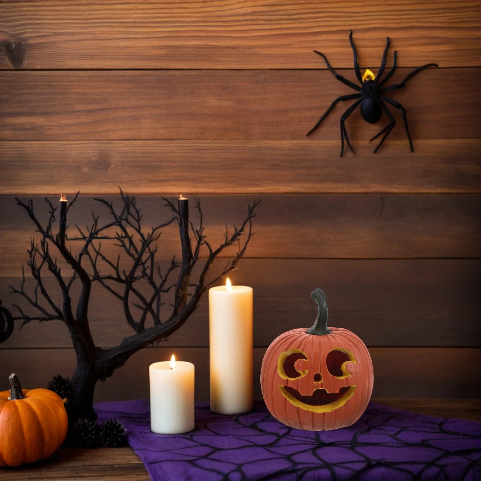 

Halloween Pumpkin Resin Decoration Delicate Craftsmanship Vibrant Colors for Festival Centerpieces Fall Artificial Pumpkins