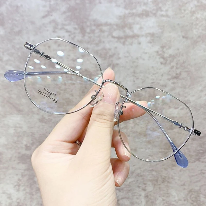 Anti Blue Light Blocking Glasses Vintage Style Anti Glare Eye Strain Larg Glasses for Women and Ladies