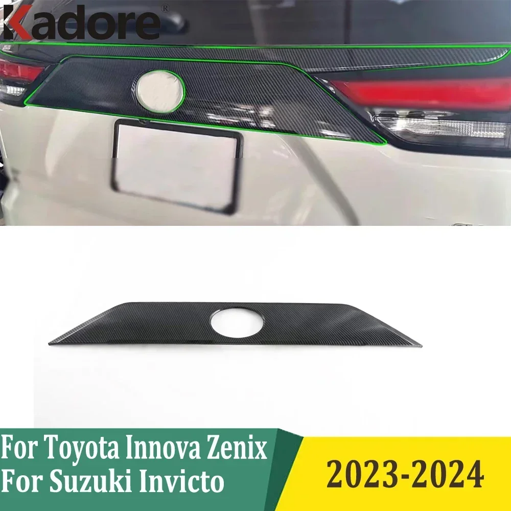

For Toyota Innova Zenix For Suzuki Invicto 2023 2024 Rear Trunk Lid Cover Trim Tailgate Boot Protection Strip Car Accessories