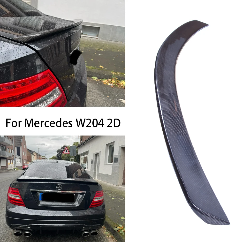 

For Mercedes-Benz C-Class W204 2Door AMG Style Carbon Fiber Rear Spoiler Trunk Wing 2007-2014