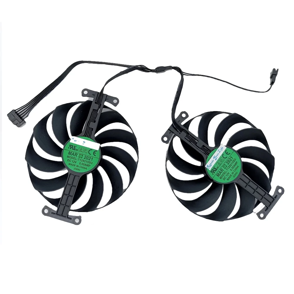 

95mm VGA Cooling Fans For ASUS GeForce RTX 3060 Ti 3070 RTX3070 3060Ti DUAL OC Graphic Video Card Cooler Fans T129215SU 12V 6Pin