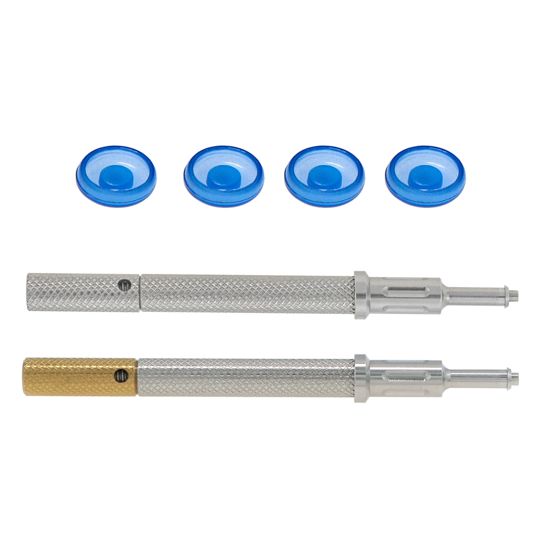 Dental Universal Overdenture Implant Retention Cap 1.2Lb Locator Tools 3 in 1 Golden Silver