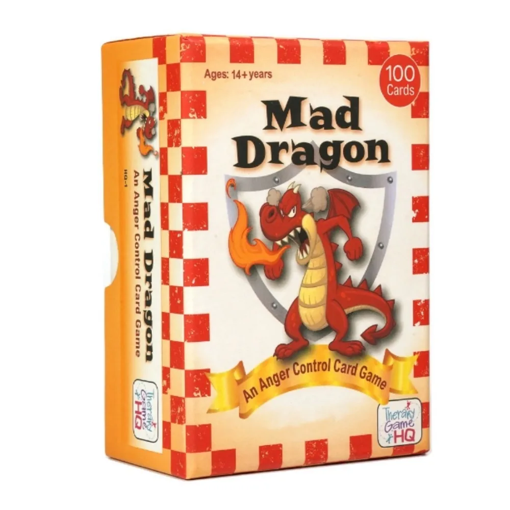 

Mad Dragon board game card game in English, Angry Dinosaur Family Parent Child Strategy Game Card
