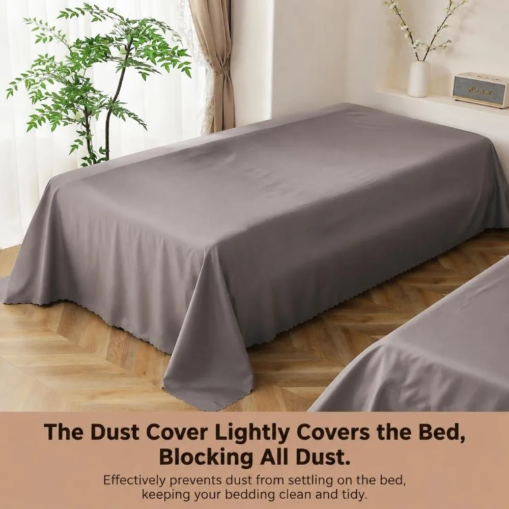 Breathable Fabric Furniture Dust Cover Washable Cloth Grey Furniture Protector Large Size Dust Shield Cover