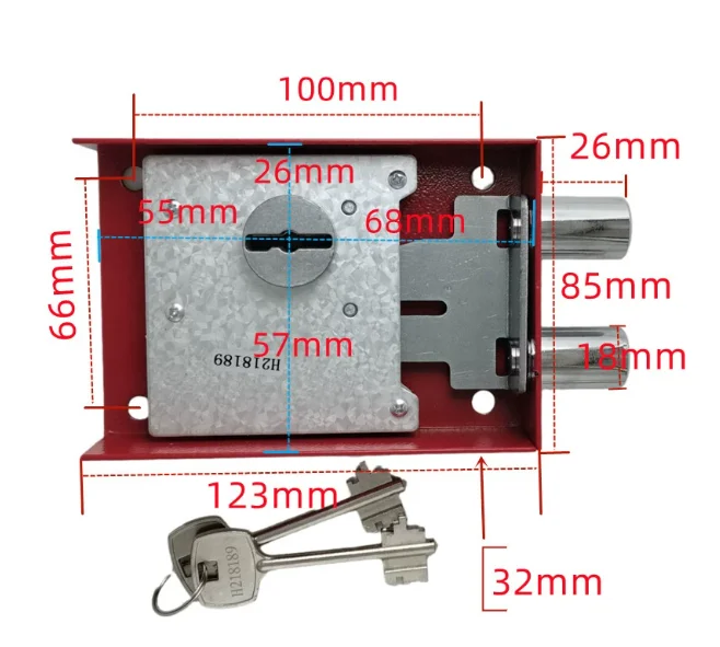For Safe Blade Lock Small Cabinet Password Box Mechanical Lock Vault Anti-theft