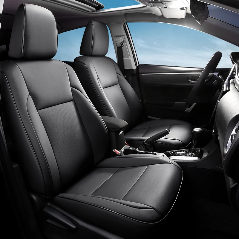 

Premium Custom Fit Car Seat Covers For Toyota Corolla 2014 2015 2016 2017 2018 Faux Leather Anti-slip Protector Auto Parts